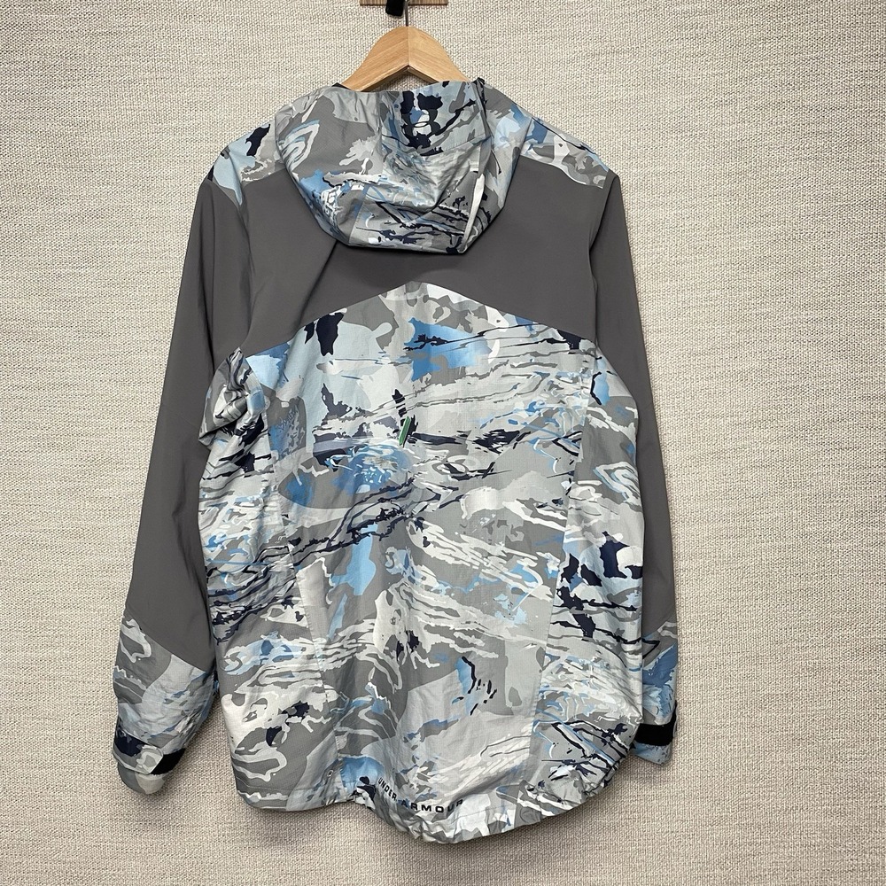 Under Armour Shoreman Rain Jacket Shell M Hydro Camo Gore Tex Gorpcore Utility - Picture 2 of 10